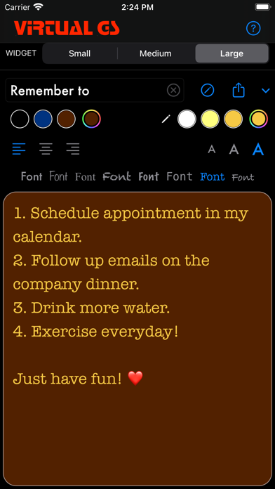 Remember: Stickies Widget