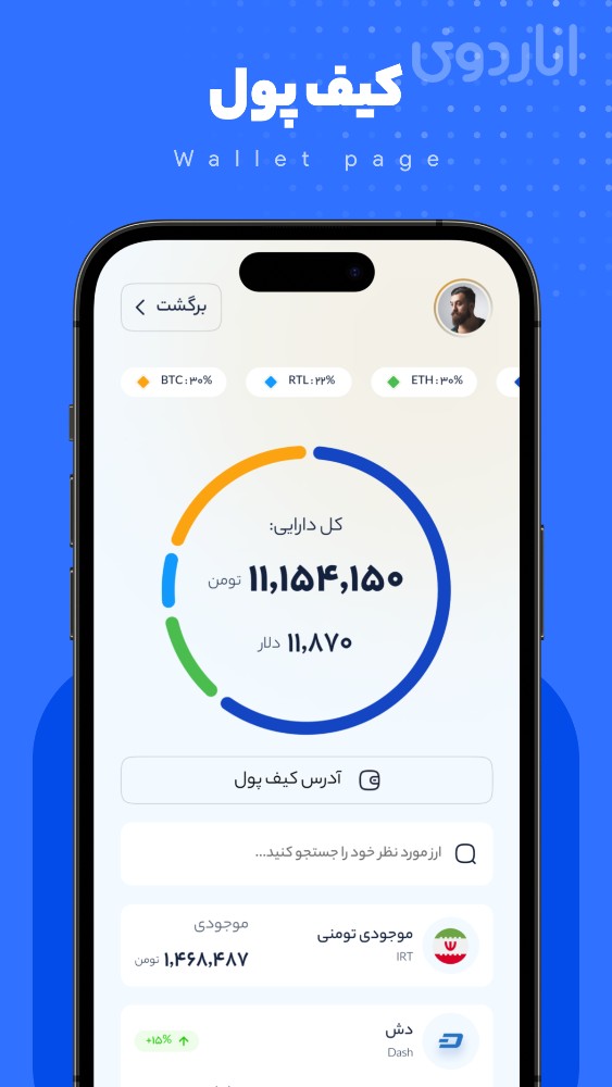 صرافی کیف پول من | خرید ارز دیجیتال