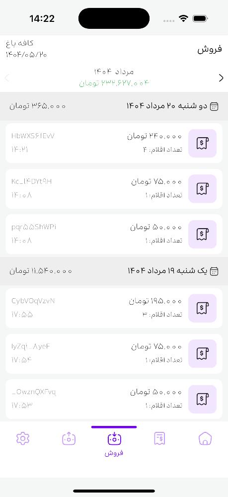 میک کافه - حسابداری کافی‌شاپ