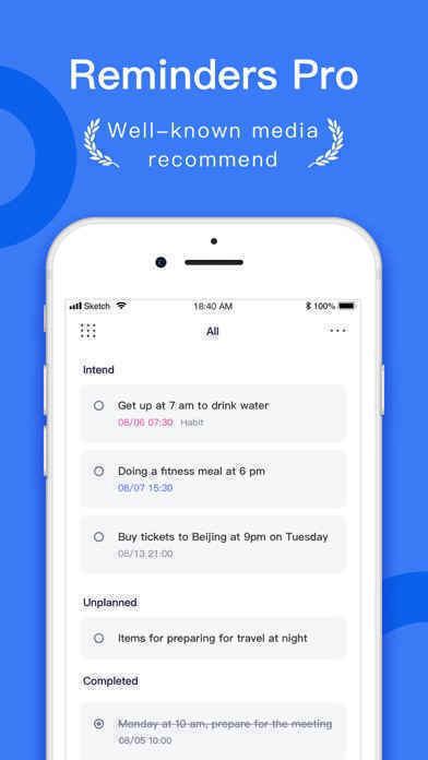 Reminder Pro-Minimalist remind