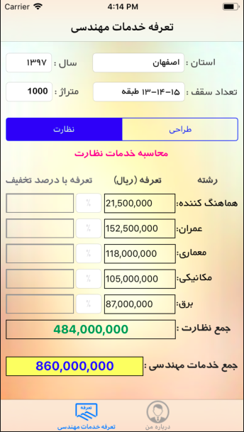 تعرفه مهندسی