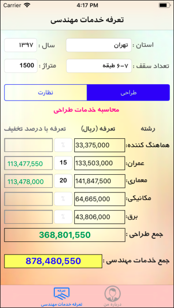تعرفه مهندسی